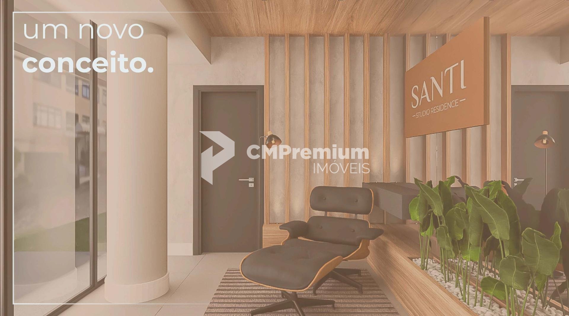 Studio com Sacada no SANTI Mercês com sacada por R  394.900,00...